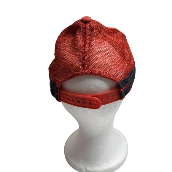 GYMBOREE Explorer Bear Mountain Cap Baseball Hat Mesh Adjustable Red Blue 3-4 - Picture 3 of 7